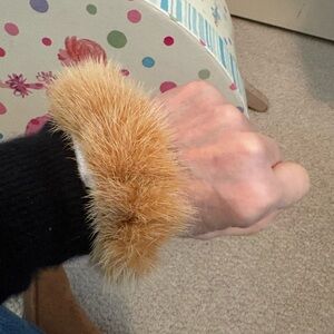 Eve Reid mink blonde scrunchie Neiman  Marcus vintage